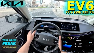 2024 Kia EV6 774 kWh AWD 325 PS CITY POV DRIVE with Electric Consumption [upl. by Machutte]