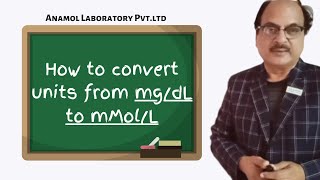 How to convert units from mgdL to mMolL [upl. by Ymassej]