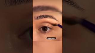 Golden cut crease eye makeup for small eyes How to make small eyes appear bigger shorts makeup [upl. by Ical]