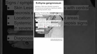 Ecthyma gangrenosum [upl. by Naaitsirhc703]