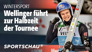 Lanišek siegt vor Kobayashi und Wellinger in Garmisch Vierschanzentournee Highlights  Sportschau [upl. by Macleod]