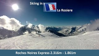 Skiing in France La Rosiere [upl. by Anom]