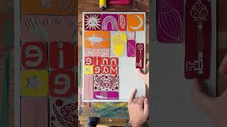 How to Lino print a custom name by gracegillespieart [upl. by Tima554]