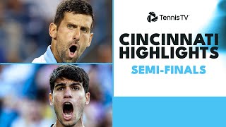 Alcaraz v Hurkacz Epic Djokovic amp Zverev Clash  Cincinnati 2023 SemiFinal Highlights [upl. by Ennayr]