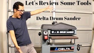 Delta 31250 Drum Sander Review [upl. by Adnawt]