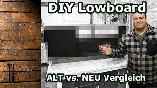 Alt vs Neu  DIY Lowboard  TV Board ein neues Möbel muss her [upl. by Pentheas]