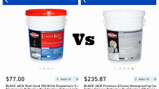 100Silicone vs Elastomeric coating [upl. by Arimat]