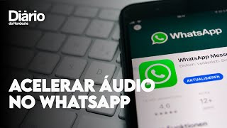 COMO ACELERAR ÁUDIO NO WHATSAPP  Tutorial [upl. by Nillek]