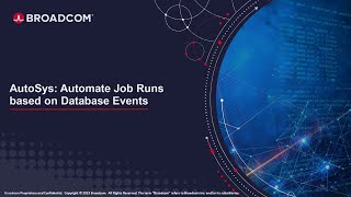 AutoSys Automate Job Runs based on Database Events [upl. by Bertina]