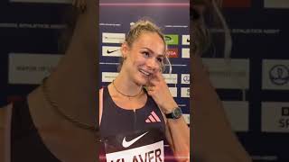 LIEKE KLAVER sets new personal best in the 400m 4958  London Diamond League 2024trending new [upl. by Ahsercal]