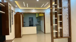 🔨🪚🏠💫New Flat 2Bhk Interior Wardrobe Hall Partition Kitchen Modular Pop Ceiling subscribe inter [upl. by Laamaj]