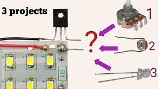 Top 3 awesome circuit  Same circuit just change 1 component [upl. by Akinam]