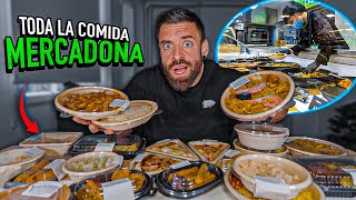 COMIENDO TODA la COMIDA PREPARADA de MERCADONA ¿La mejor comida de supermercado [upl. by Tallula]