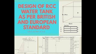 UNDERGROUND WATER TANK BASED ON BS EN 1992 [upl. by Caresa]