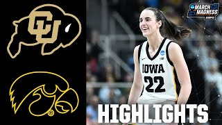 NCAA Tournament Sweet 16 Colorado Buffaloes vs Iowa Hawkeyes  Full Game Highlights [upl. by Rabma]