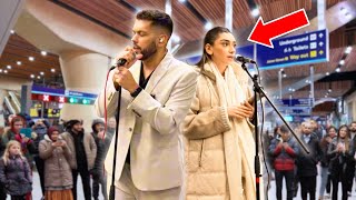 Commuters Were SHOCKED By Her Voice  Calum Scott  You Are The Reason [upl. by Alenson682]