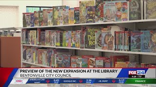 Bentonville City Council previews library expansion [upl. by Cohlier]