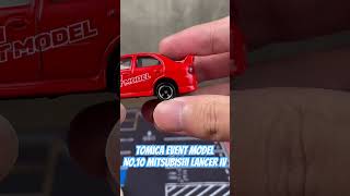 Tomica Event Model No10 Mitsubishi Lancer EVO IV ｜多美 TEM 三菱 [upl. by Aniroz202]