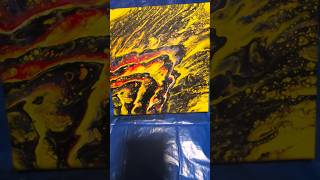 quot2ND EXPERIMENTquot NANAS FLUID REFLECTION sanjahotko8585 effects black yellow lacing fluid art [upl. by Oinimreh]