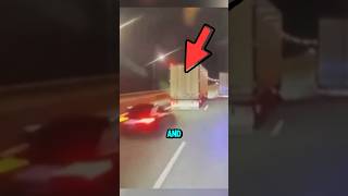 Speeding Audi Slams Into Truck Trailer in Final Ride 😱 [upl. by Eliezer]