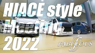 FABULOUS×HIACE style Meeting 2022 ファブレスホイール装着車総勢34台が集結！！ [upl. by Ji]