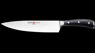 Cuchillos WÜSTHOF  Classic Ikon  Cuchillo chef 4596  23 cm 9quot [upl. by Eerak]