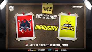 Match 06  Highlights  IAS INVINCIBLES vs MUSCAT THUNDERERS  Oman D10 [upl. by Houser]