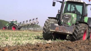 PLOUGHING 2014  FENDT 939 e 820  LEMKEN EurOpal 8 amp REGENT Saturn 600 MCX [upl. by Cecilla603]