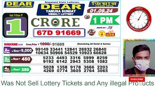 LOTTERY LIVE DEAR NAGALAND STATE LOTTERY SAMBAD DRAW RESULT 01092024 NAGALAND LOTTERY LIVE [upl. by Sass109]