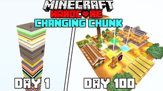 I Survived 100 Days On Layer Changing One Chunk Minecraft HardcoreHindi [upl. by Ausoj]