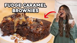 Only 2G CARBS How to Make the Best Fudgy Turtle Brownies [upl. by Atinod697]