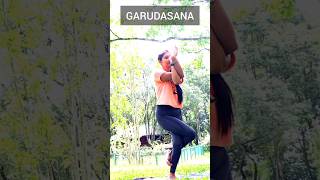 Garudasana Step By Step eaglepose garudasana yoga shorts [upl. by Buote]