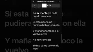 Laberinto  El Indio Enamorado Karaoke Desvocalizado [upl. by Marigolde]