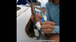 Bad turnbuckles on a sailboat  Rigging Inspection [upl. by Atiuqer87]