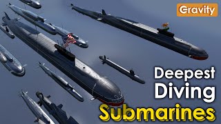 Deepest Diving Submarines Comparison [upl. by Ailana]