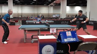 Table tennis legend Dan Seemiller takes on CBS News Omar Villafranca [upl. by Eekram]