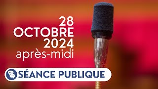 Séance publique du 28 octobre aprèsmidi [upl. by Ottilie]