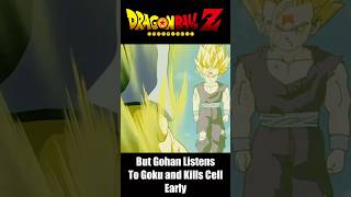 Gohan Kills Cell Early shorts dragonballz anime [upl. by Awe]