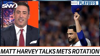 Former Mets ace Matt Harvey compares this years rotation to his 2015 Mets staff  SNY [upl. by Attenaj]