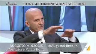 Laria che tira  Renzi in TV bonus alle neomamme Puntata 20102014 [upl. by Garbers]