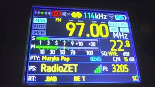 Tropo  Radio ZET  Poznań Mosina  171 km  30 kW  TEF6686 5element yagi fm [upl. by Fisken]