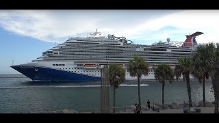 Carnival Horizon Cruise Ship  Miami South Beach Sail Away [upl. by Enner]