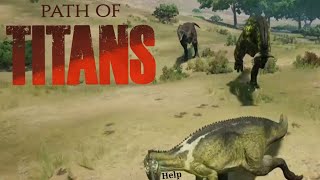 Path of Titans  Care Free Campto  Camptosaurus gameplay [upl. by Esilahs]