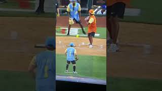 Pedro Martinez hitting in celebrity softball [upl. by Oliy575]