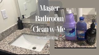 Master Bathroom Cleaning Made Easy Try This Amazing Swiffer Refill Hack [upl. by Uri]