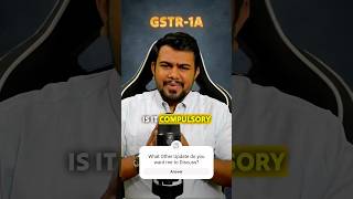 What is GSTR1A Is it Compulsory gstr1A gstupdates gstfiling [upl. by Nennerb]