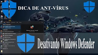 Como desativar o windows Defender  windows 10  Passo a passo  dica de Proteção e Antivírus [upl. by Ylro]