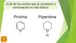 ¿Cuál amina es más básica [upl. by Ellives]