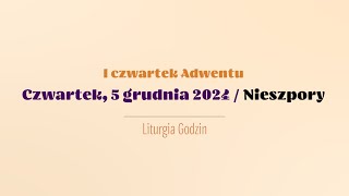 Nieszpory  5 grudnia 2024 [upl. by Pickens42]