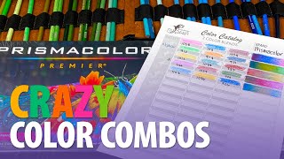 Prismacolor Color Combinations Crazy 3 Color Blends [upl. by Nnarual]